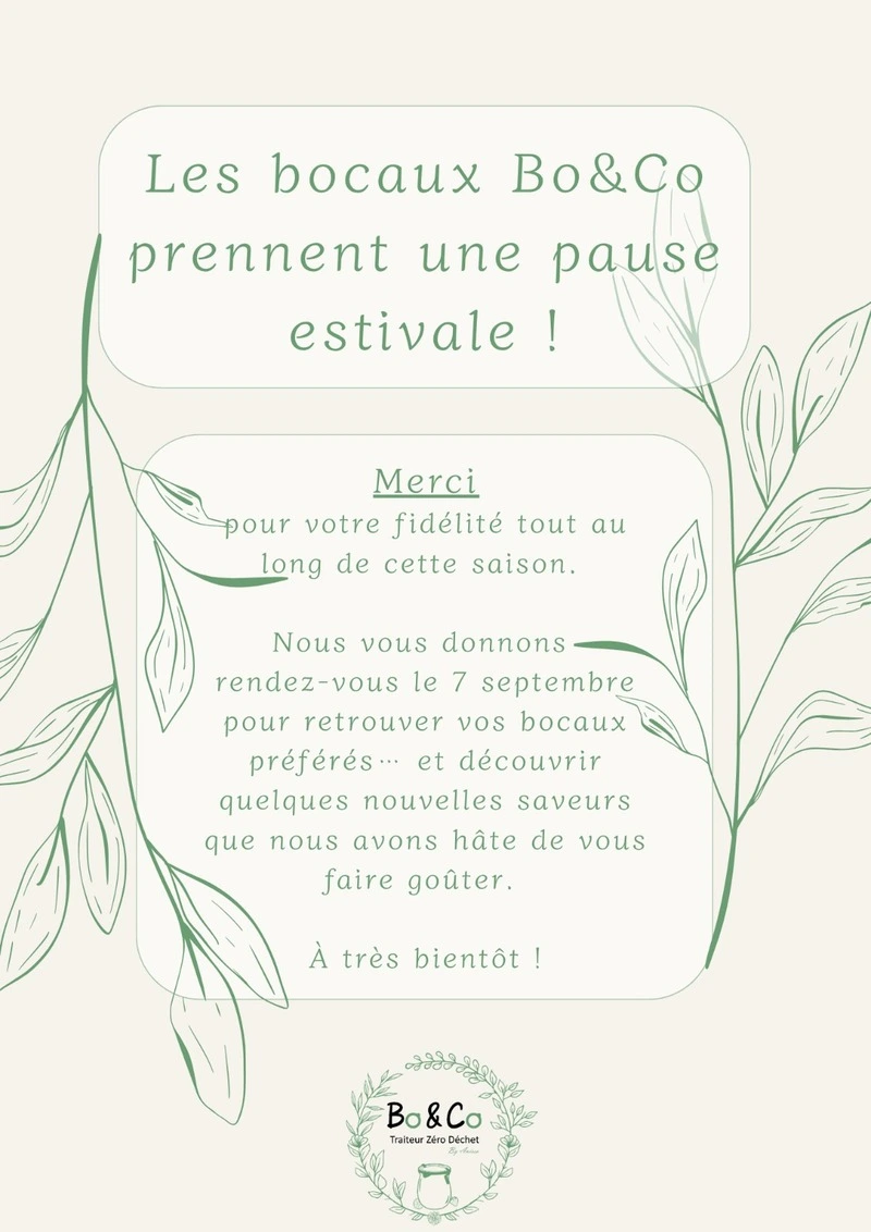 Les bocaux sont de retour le 7 septembre